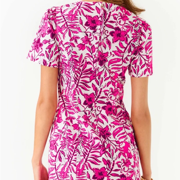 Lily Pulitzer NWT SIZE 16 Mila short sleeve shift dress- Elderflower Blossom - Picture 4 of 11